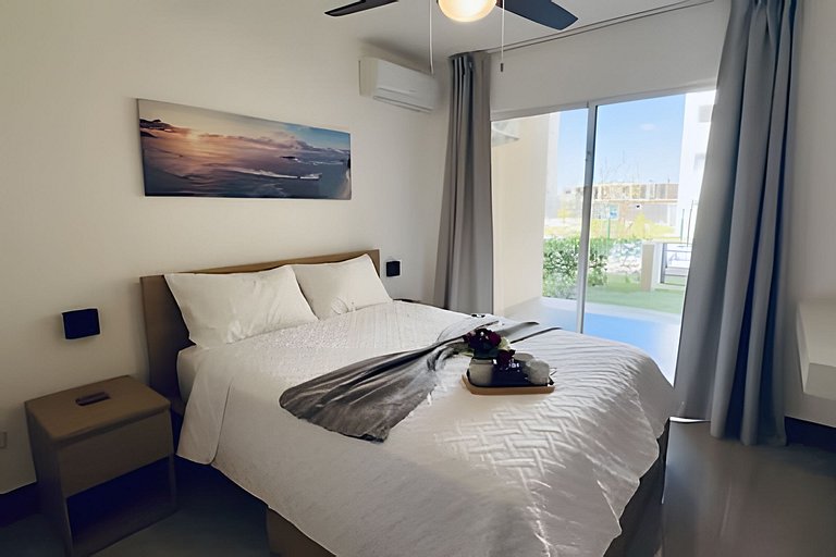 Moderno 1BR con Piscina y BBQ | Cerca de Downtown