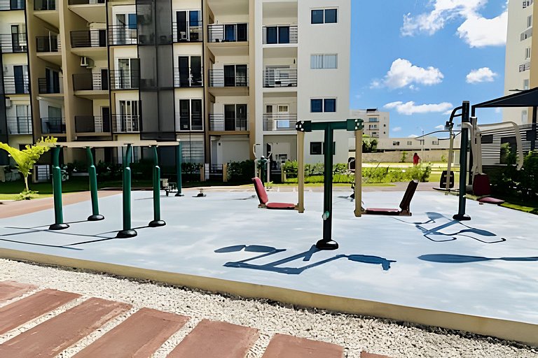 Moderno 1BR con Piscina y BBQ | Cerca de Downtown