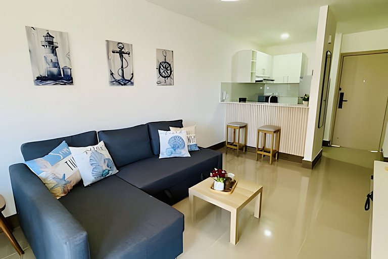Moderno 1BR con Piscina y BBQ | Cerca de Downtown