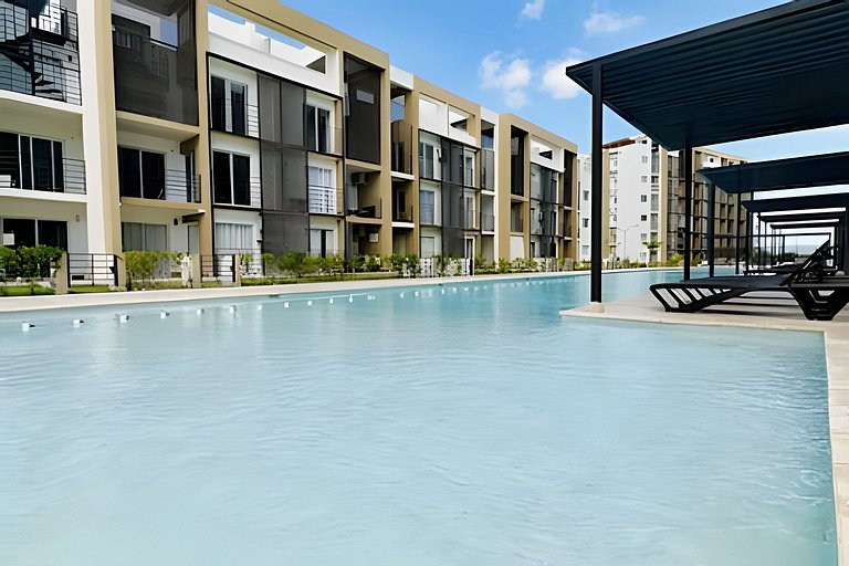 Modern 1BR with Pool and BBQ | Near Downtown