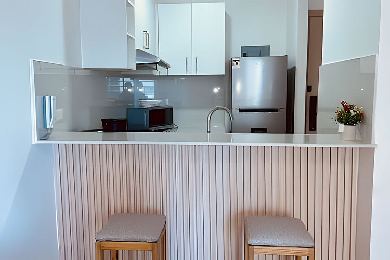 Moderno 1BR con Piscina y BBQ | Cerca de Downtown