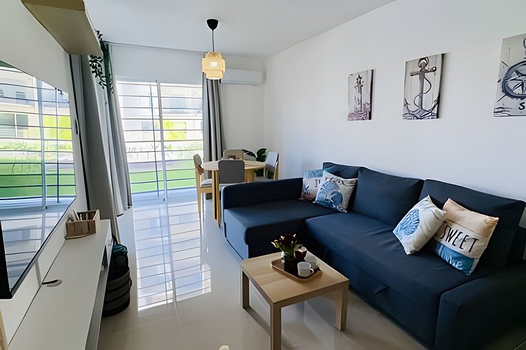 Moderno 1BR con Piscina y BBQ | Cerca de Downtown