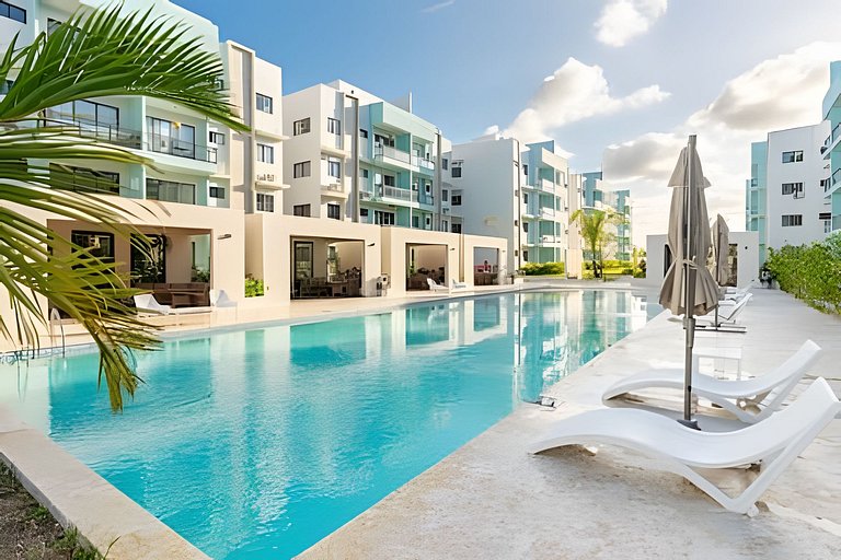 Moderno y Equipado | Piscina + Cerca de Coco Bongo