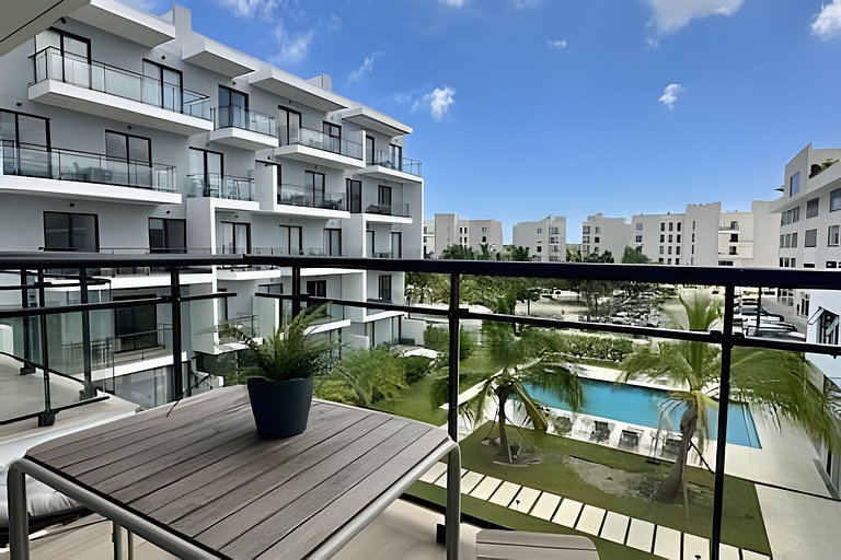 Estudio en Punta Cana | Balcón con Vista + Work