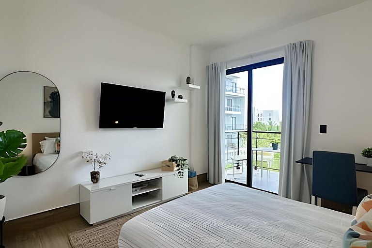 Estudio en Punta Cana | Balcón con Vista + Work