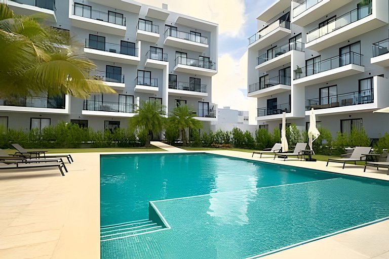 Estudio en Punta Cana | Balcón con Vista + Work