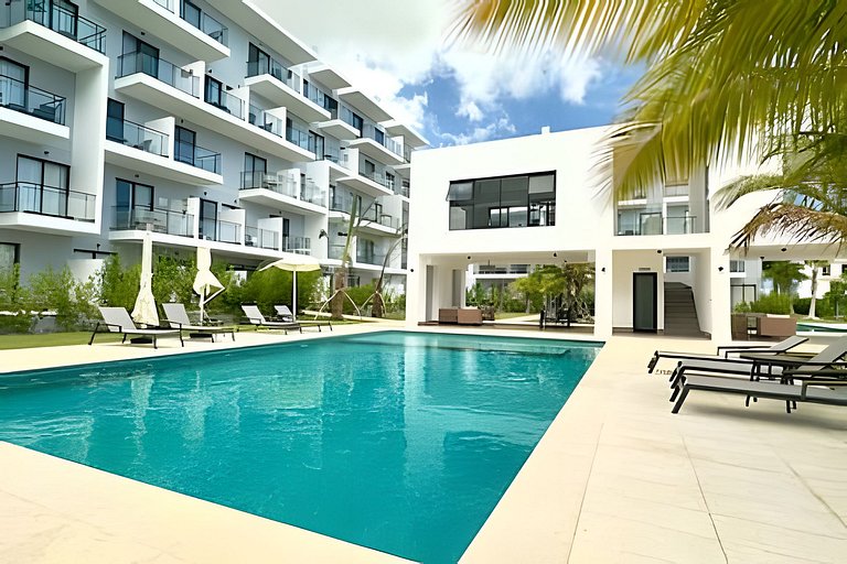 Estudio en Punta Cana | Balcón con Vista + Work