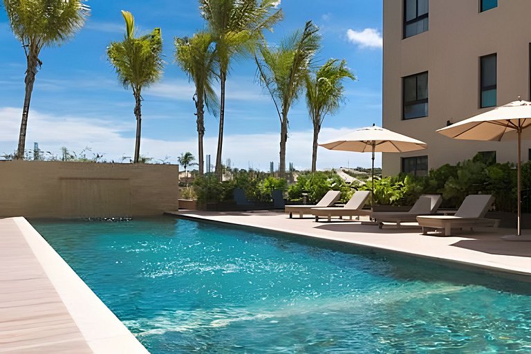 Greenwood Luxury 2BR | Pool View & Private Terrace