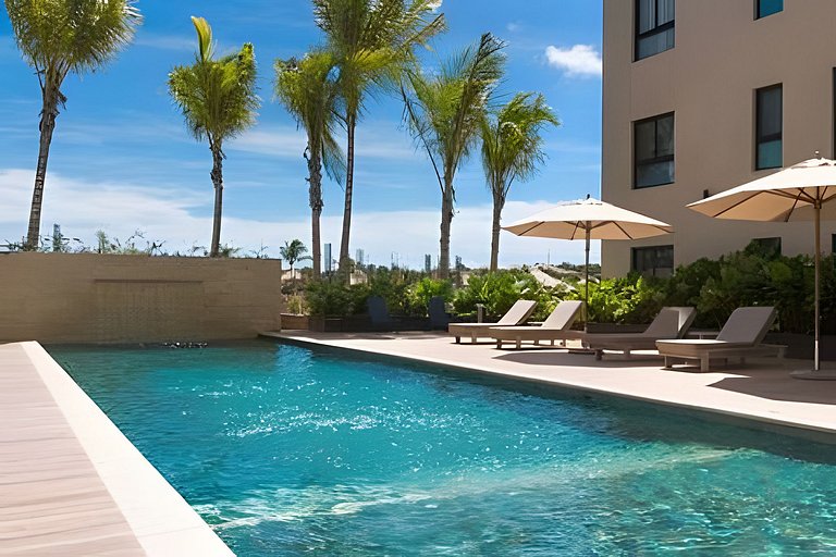 Greenwood Luxury 2BR | Pool View & Private Terrace
