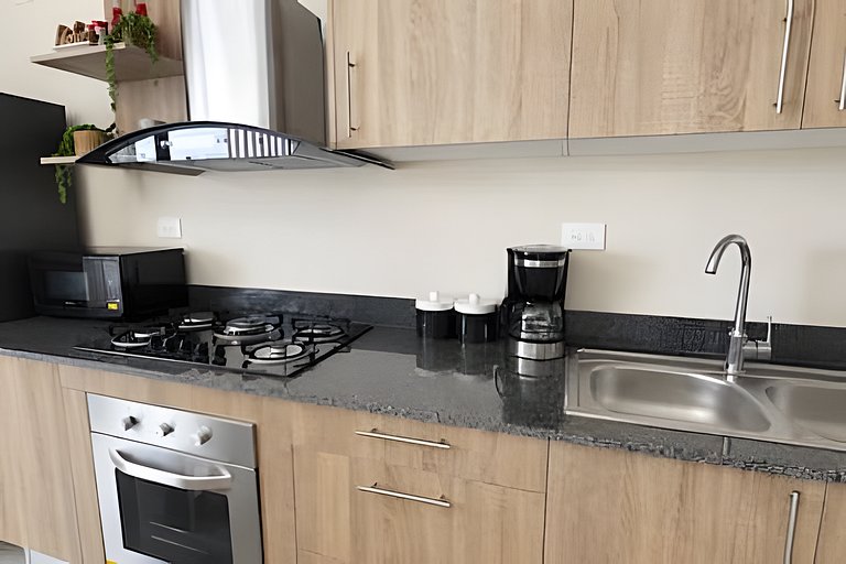 1BR en Punta Cana con Terraza, BBQ y Piscina
