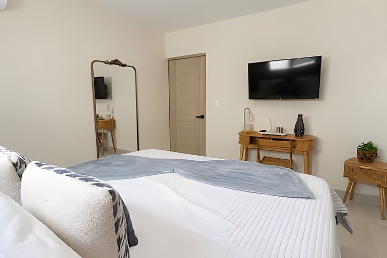 1BR en Punta Cana con Terraza, BBQ y Piscina