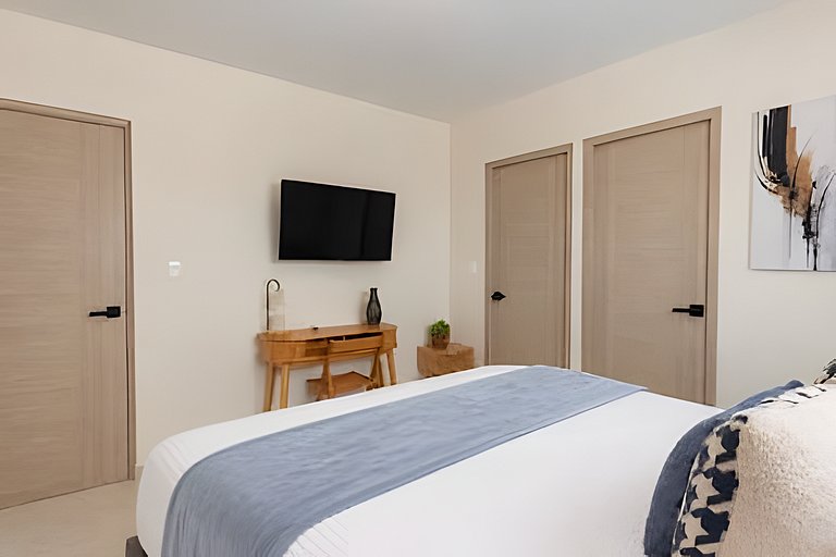1BR en Punta Cana con Terraza, BBQ y Piscina