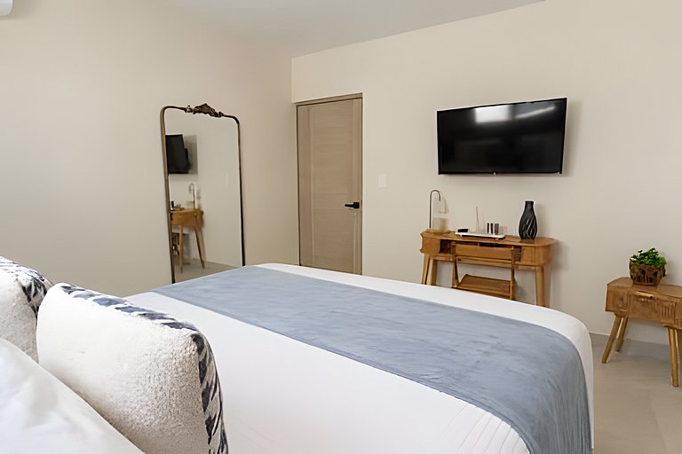 1BR en Punta Cana con Terraza, BBQ y Piscina