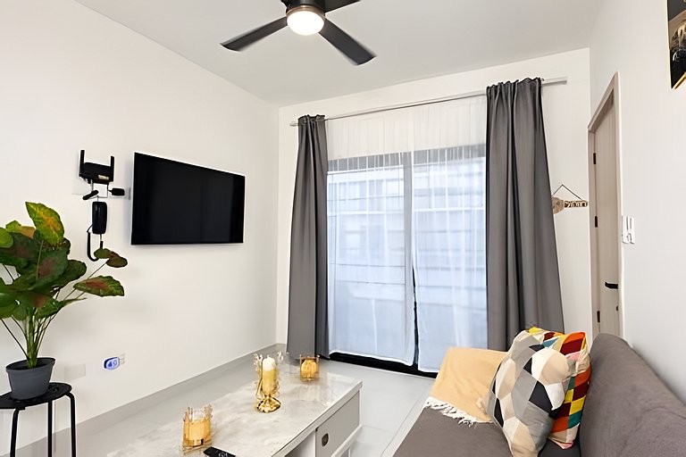 2BR en Punta Cana | Patio privado, Piscina y Gym