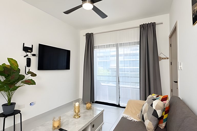 2BR en Punta Cana | Patio privado, Piscina y Gym