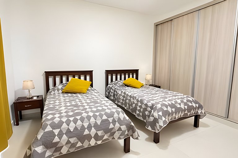 2BR en Punta Cana | Patio privado, Piscina y Gym