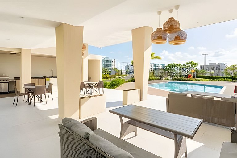 2BR en Punta Cana | 3 Piscinas, Gym y Parque
