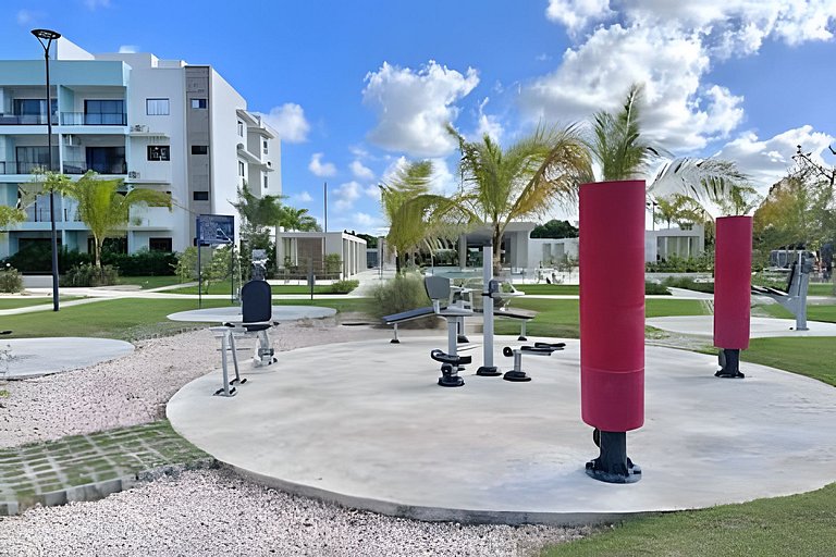 2BR en Punta Cana | 3 Piscinas, Gym y Parque