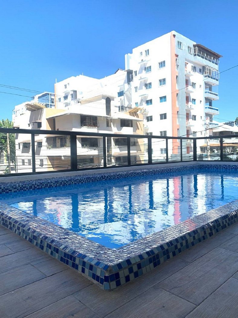 Apartamento Moderno en el Centro con Piscina y Gimnasio